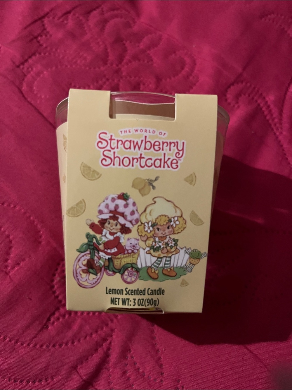 Marshalls Strawberry Shortcake Lemon Scented Candle Yellow